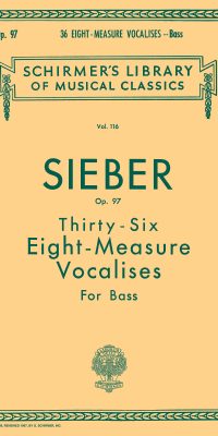 Sieber: 36 Eight-Measure Vocalises op.97