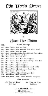 Albert H. Malotte: The Lord's Prayer