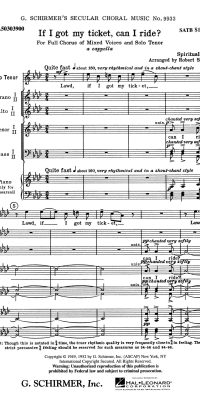 Traditional: If I Got My Ticket Can I Ride With Tenor Solo