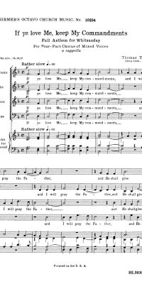 T. Tallis: If Ye Love Me Keep My Commandments