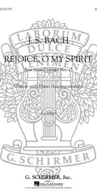Bach J S: Rejoice O My Spirit