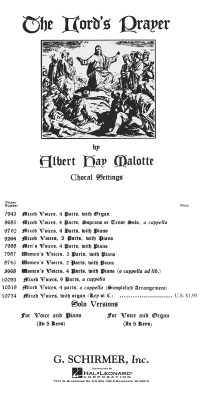 Albert H. Malotte: Lord's Prayer