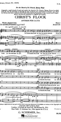 M. Shaw: Christ's Flock