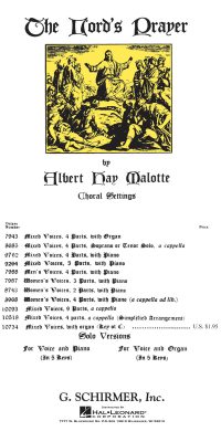 Albert H. Malotte: The Lord's Prayer