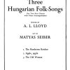 M Seiber: Three Hungarian Folk Songs 3