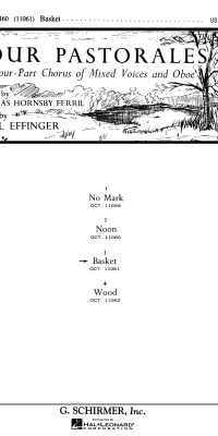 Cecil Effinger: Basket From Four Pastorales