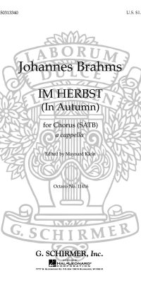 J Brahms: Im Herbst In Autumn