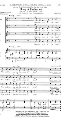 J Beck: Song Of Exaltation