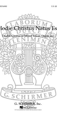 G Gabrieli: Hodie Christus Natus Est