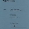 Strauss: Four Songs Op. 27 For Voice and Piano