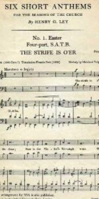 The strife is o'er