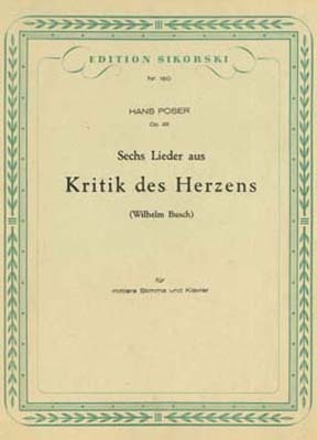 6 Lieder aus 'Kritik des Herzens'