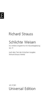 Richard Strauss: Schlichte Weisen Op. 21 Trv 160